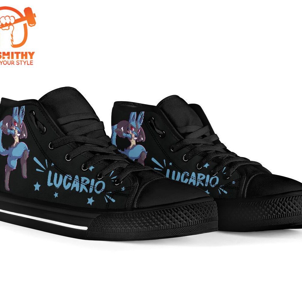 Lucario High Top Shoes Gift Idea