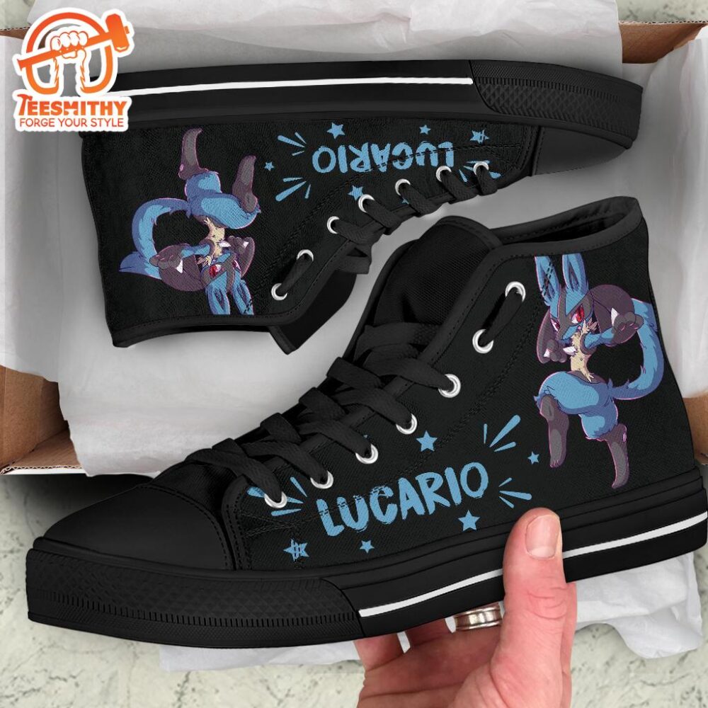 Lucario High Top Shoes Gift Idea