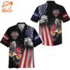 Lynyrd Skynyrd American Flag Design Hawaiian Shirt