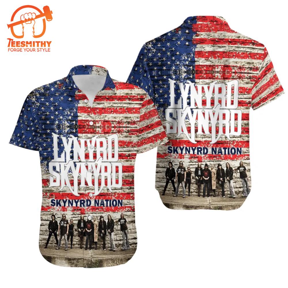 Lynyrd Skynyrd American Pride Vintage Hawaiian Shirt