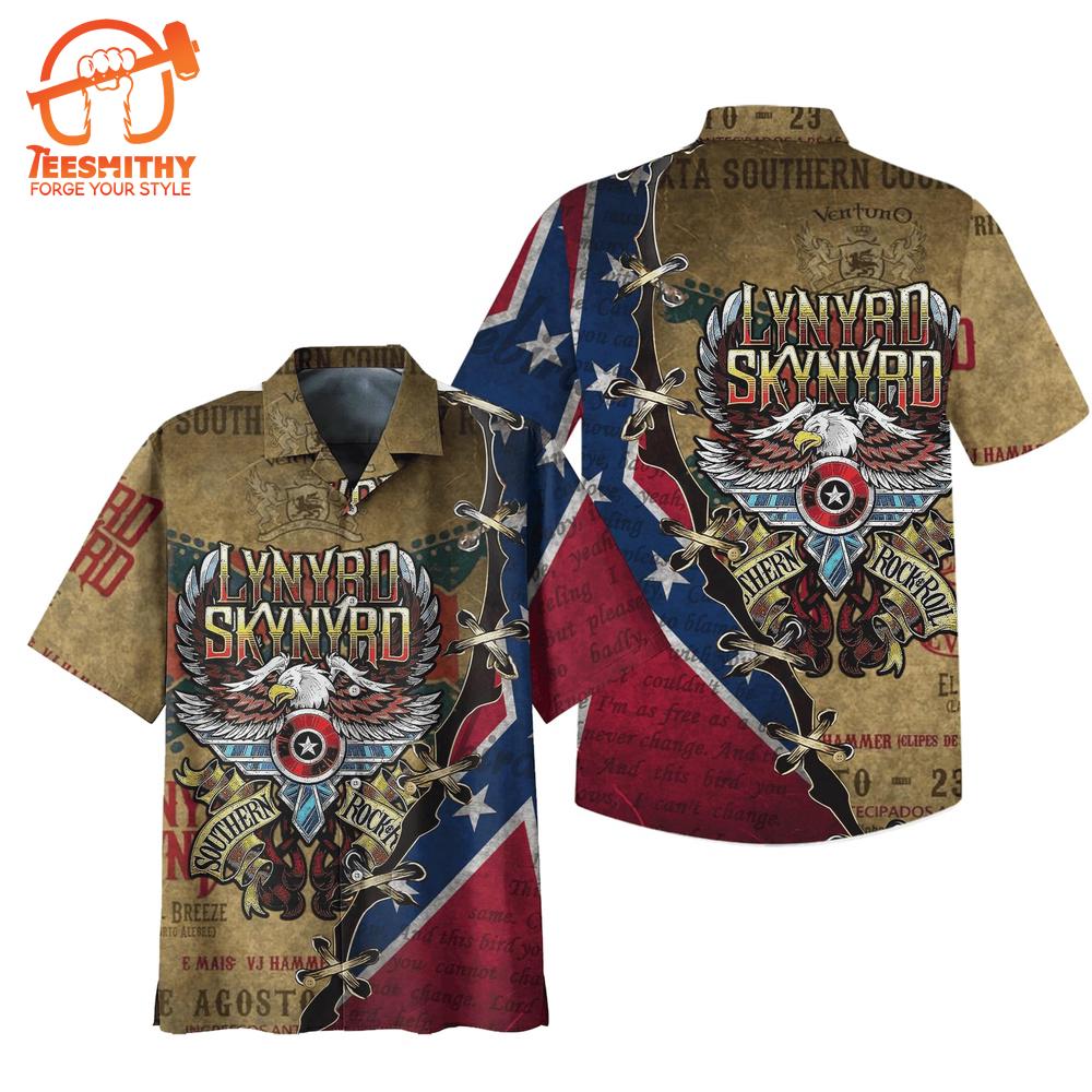 Lynyrd Skynyrd Southern Rock Eagle Hawaiian Shirt