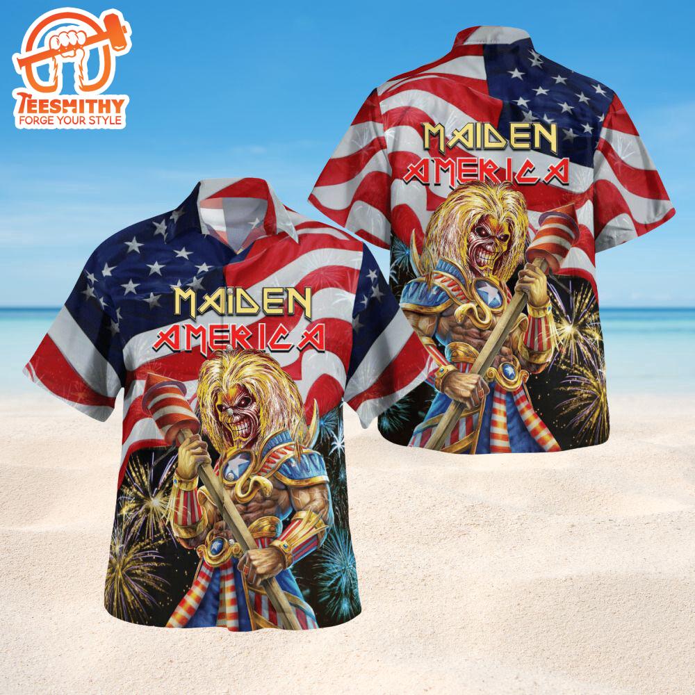 Maiden America Eddie Short Sleeve Aloha Shirt