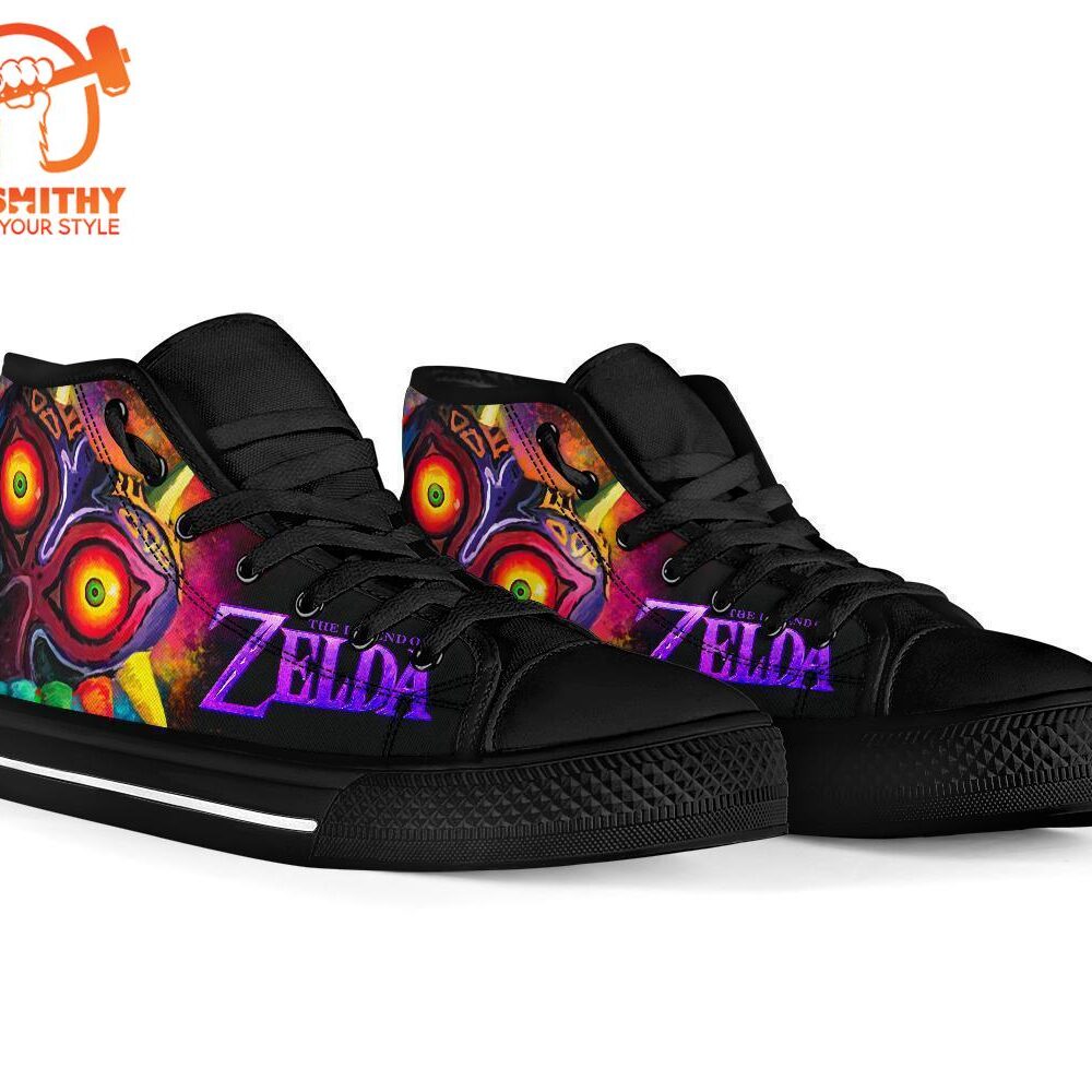 Majora's Sneakers Legend Of Zelda High Top Shoes