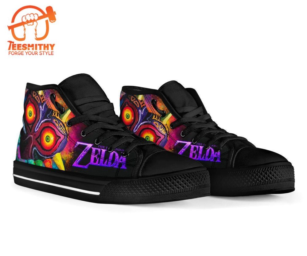 Majora’s Sneakers Legend Of Zelda High Top Shoes