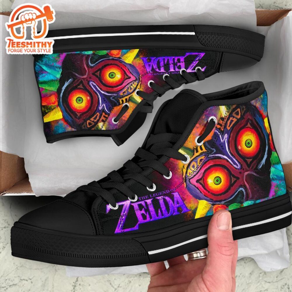 Majora’s Sneakers Legend Of Zelda High Top Shoes