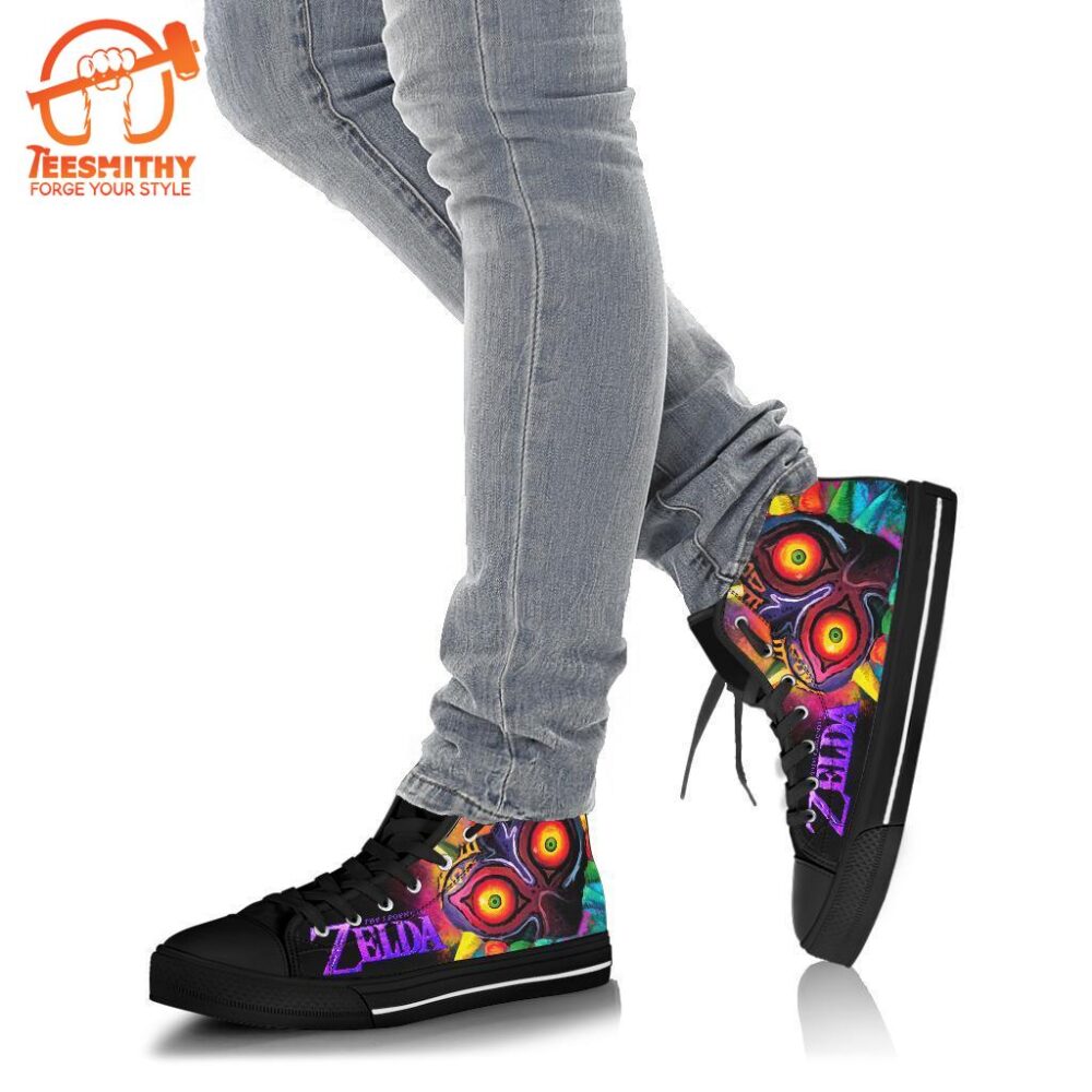 Majora’s Sneakers Legend Of Zelda High Top Shoes