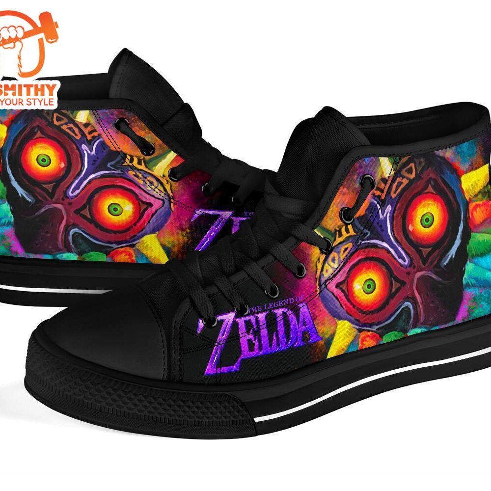 Majora’s Sneakers Legend Of Zelda High Top Shoes