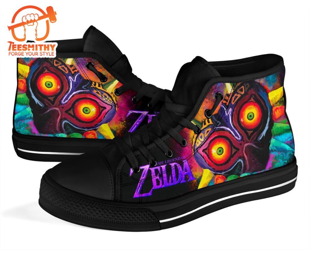 Majora’s Sneakers Legend Of Zelda High Top Shoes