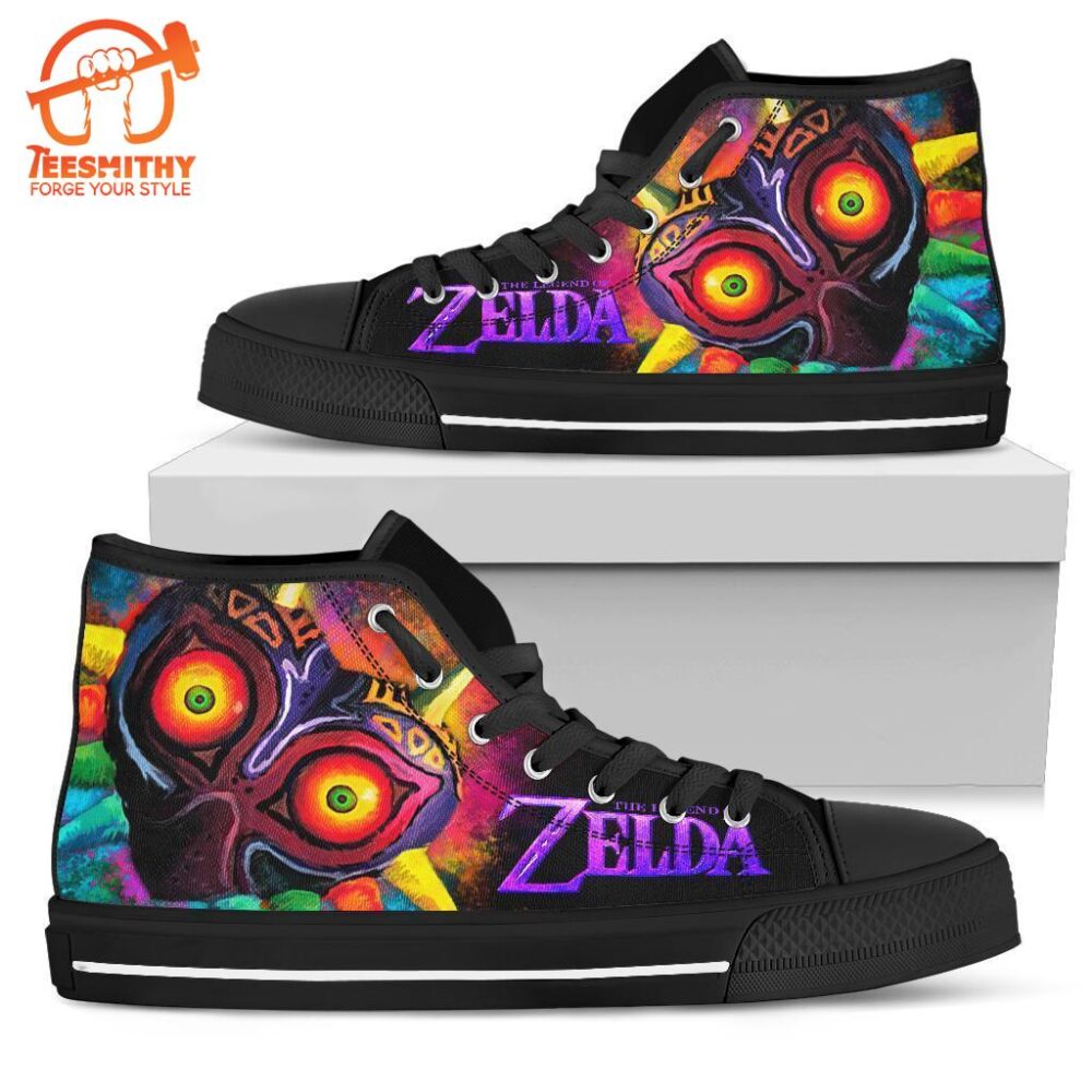 Majora’s Sneakers Legend Of Zelda High Top Shoes