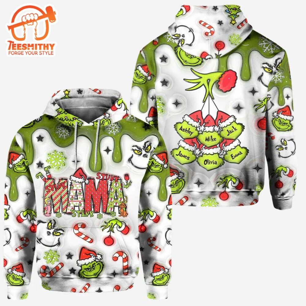 Mama Grinch – Personalized Mother Grinch Hoodie and Leggings