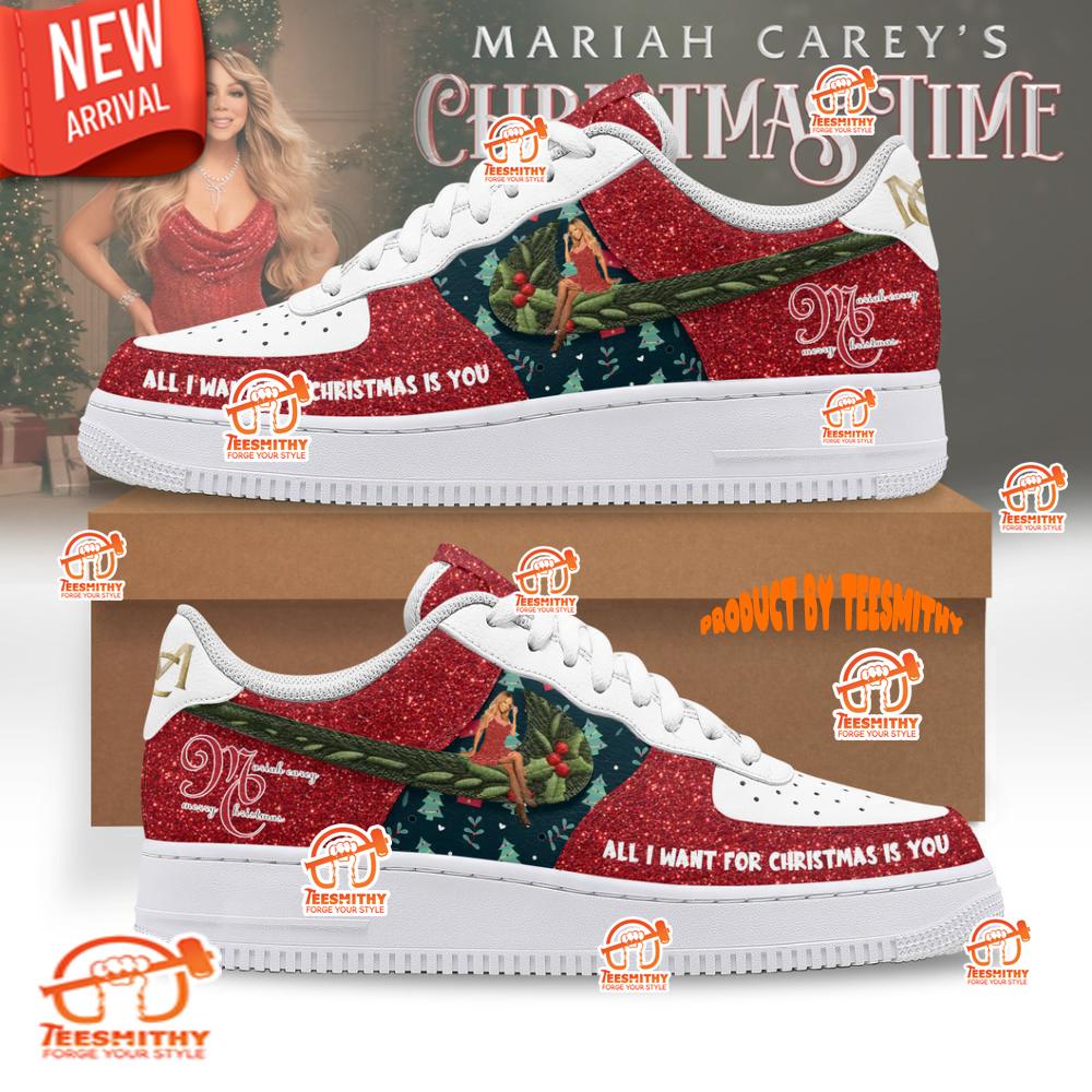 Mariah Carey Christmas Time Nike Air Force 1 Shoes