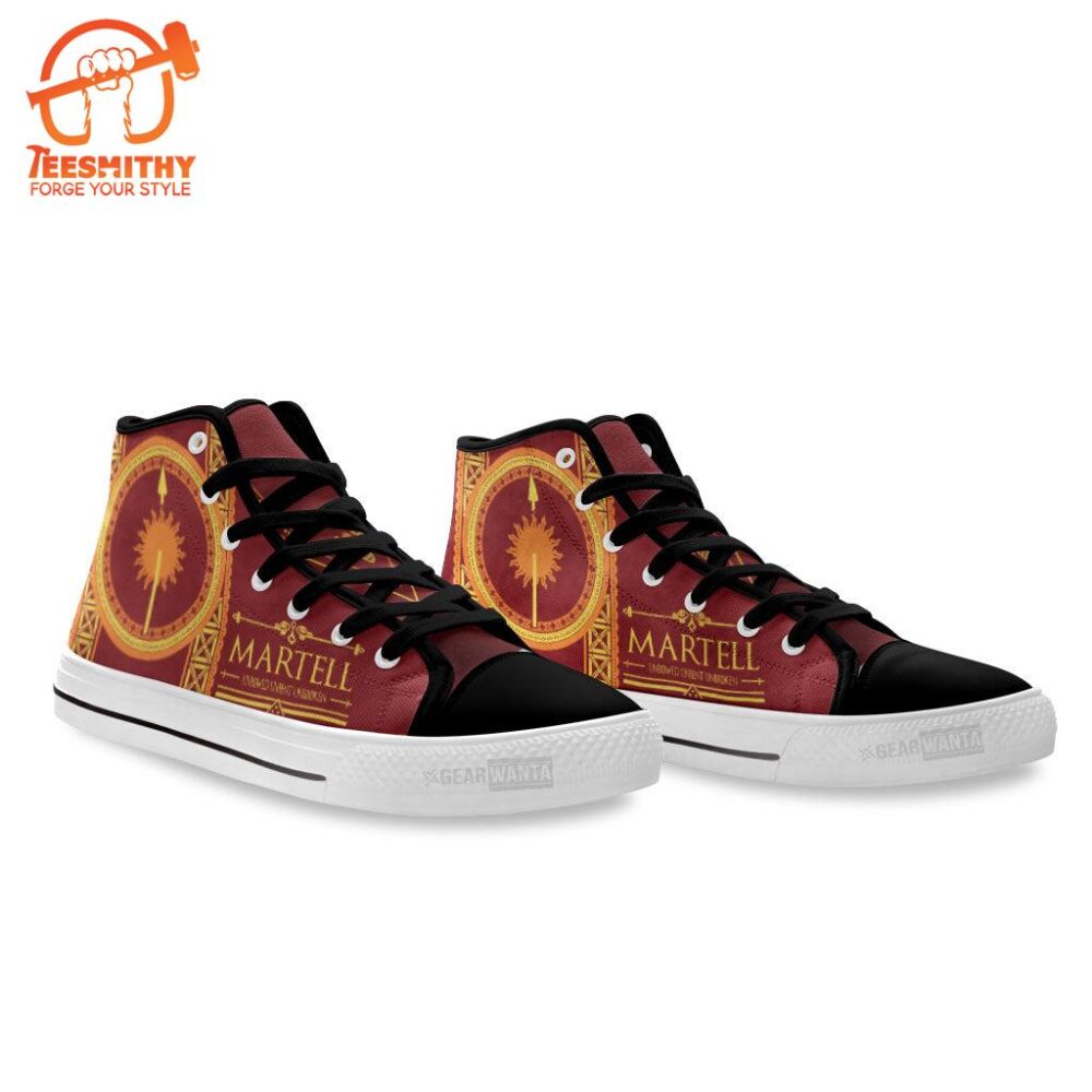 Martell Game Of Thrones High Top Shoes Custom For Fans