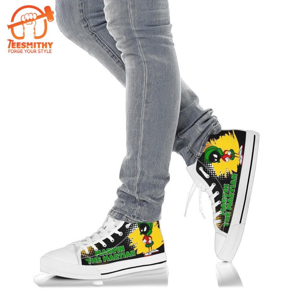 Marvin The Martian High Top Shoes Fan