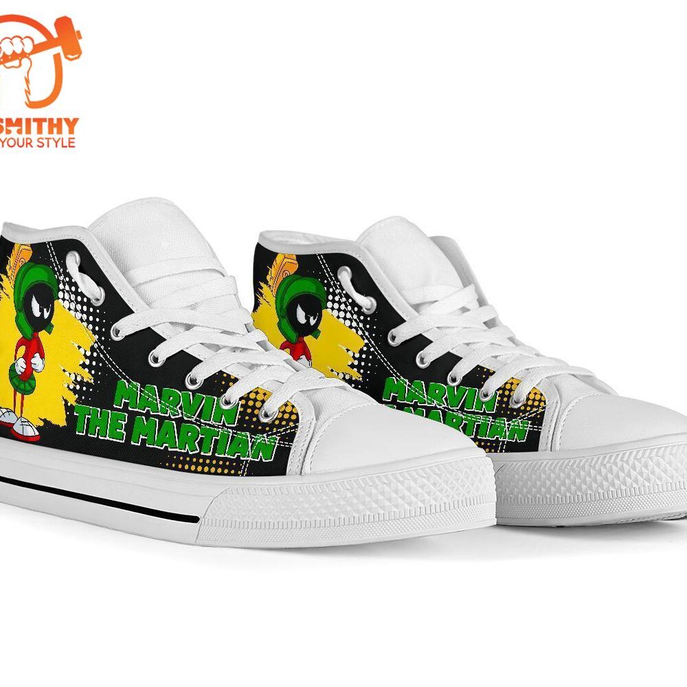 Marvin The Martian High Top Shoes Fan