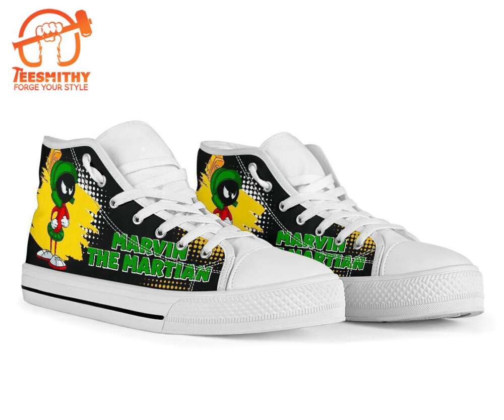 Marvin The Martian High Top Shoes Fan