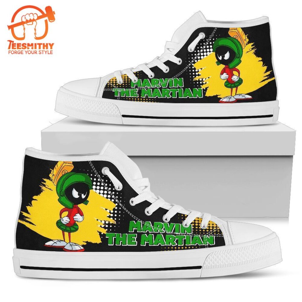 Marvin The Martian High Top Shoes Fan