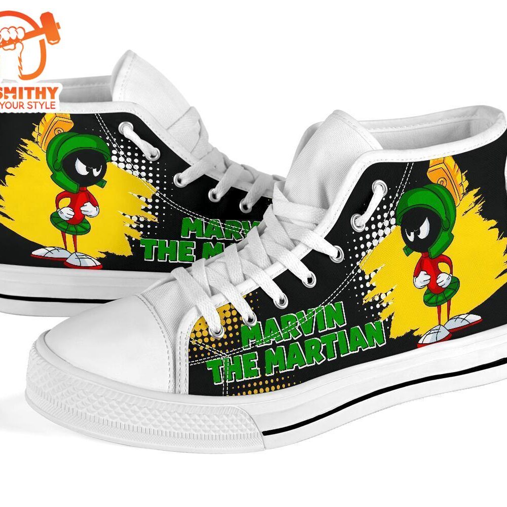 Marvin The Martian High Top Shoes Fan