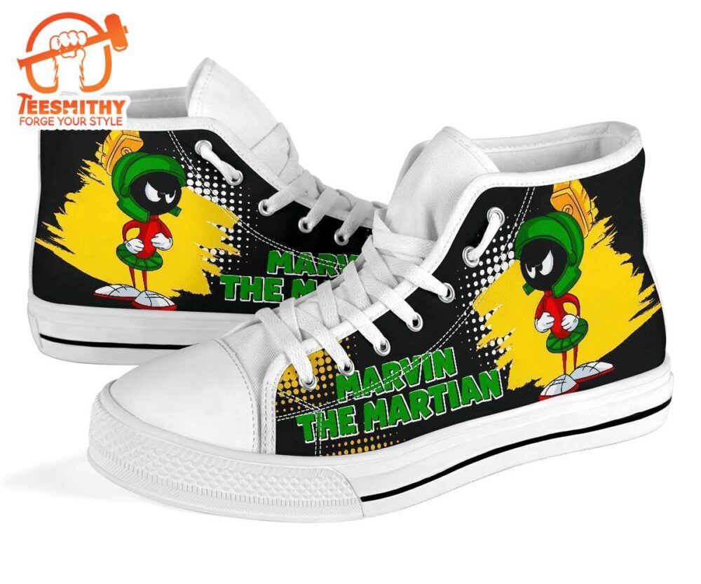 Marvin The Martian High Top Shoes Fan