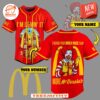 McDonald More Burger Custom Baseball Jersey