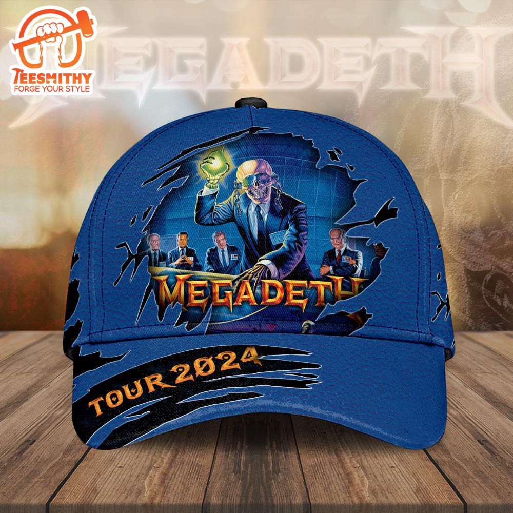 Megadeth Band 2024 Logo New, 3D Classic Hat Cap Gift Xmas