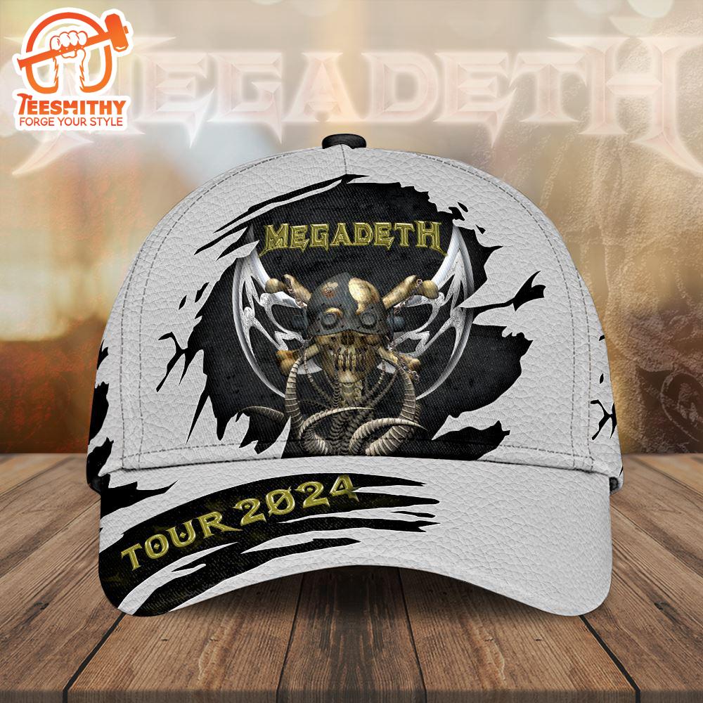 Megadeth Band Tour Music 2024 3D Cap Hat For Fans