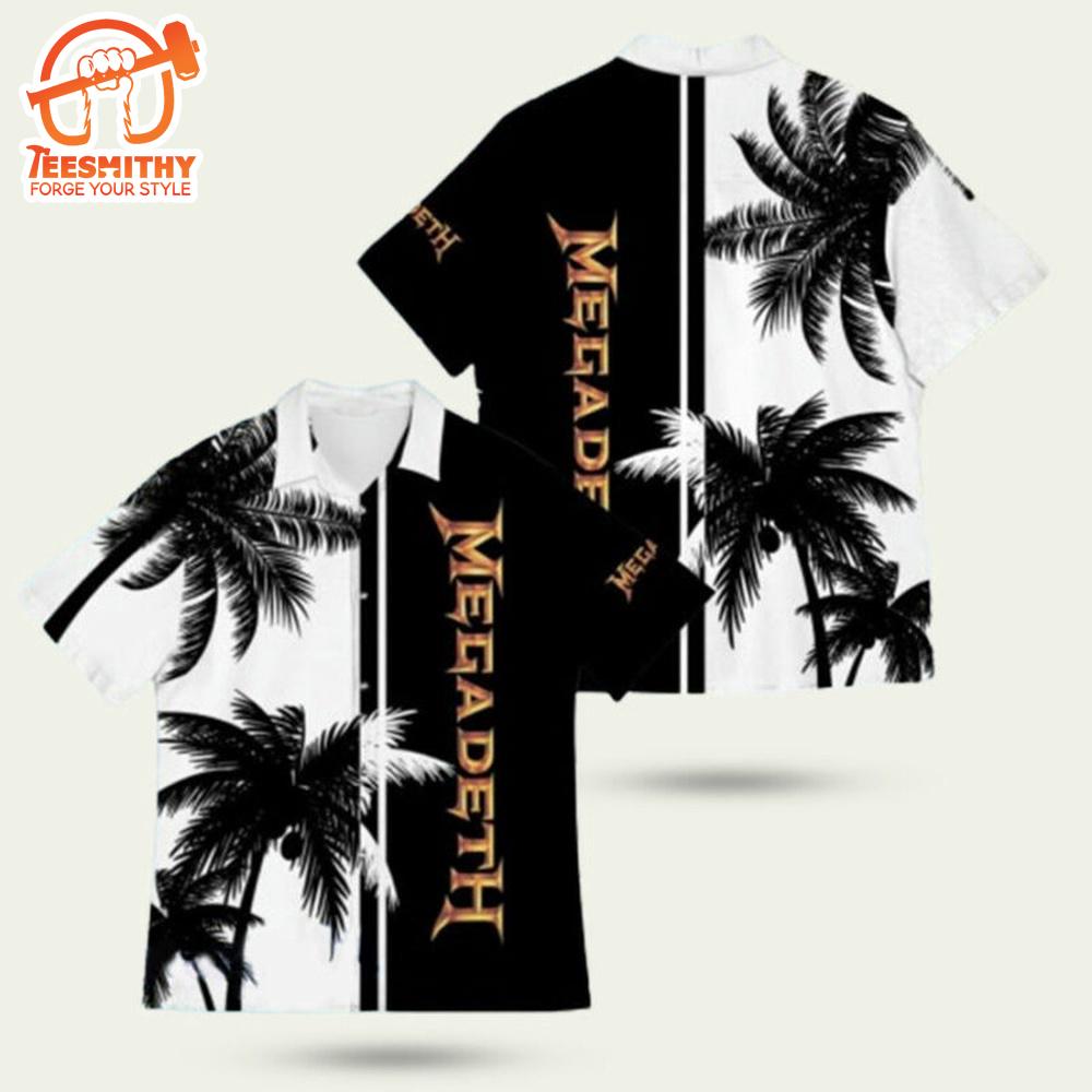 Megadeth Coconut Vintage Short Sleeve Aloha Shirt