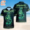 Megadeth Dystopian Command Short Sleeve Aloha Shirt