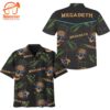 Megadeth Pineapple Skull Vibes Short Sleeve Aloha Shirt