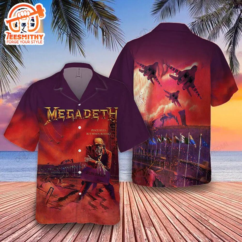 Megadeth Rock Band Peace Sells But Who’s Buying Short Sleeve Aloha Shirt