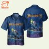 Megadeth Rust In Peace Short Sleeve Aloha Shirt