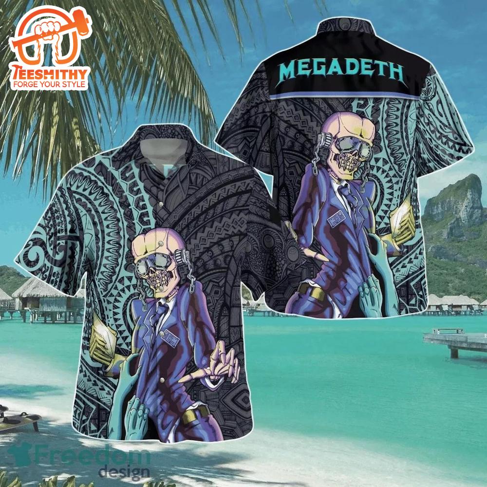 Megadeth Tribal Hawaiian 3D Print Shirt