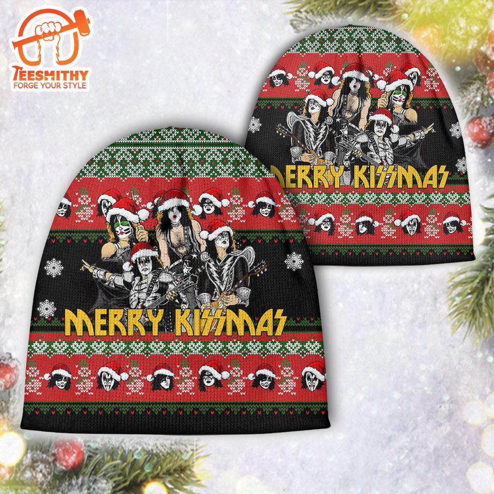 Merry Christmas 2024 Kiss Band Beanie Hat