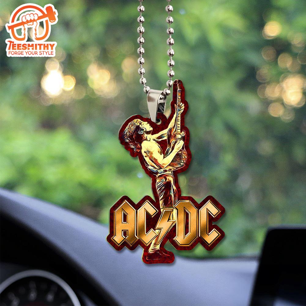 Merry Christmas ACDC Custom Shape 2-sided Acrylic Car Ornament