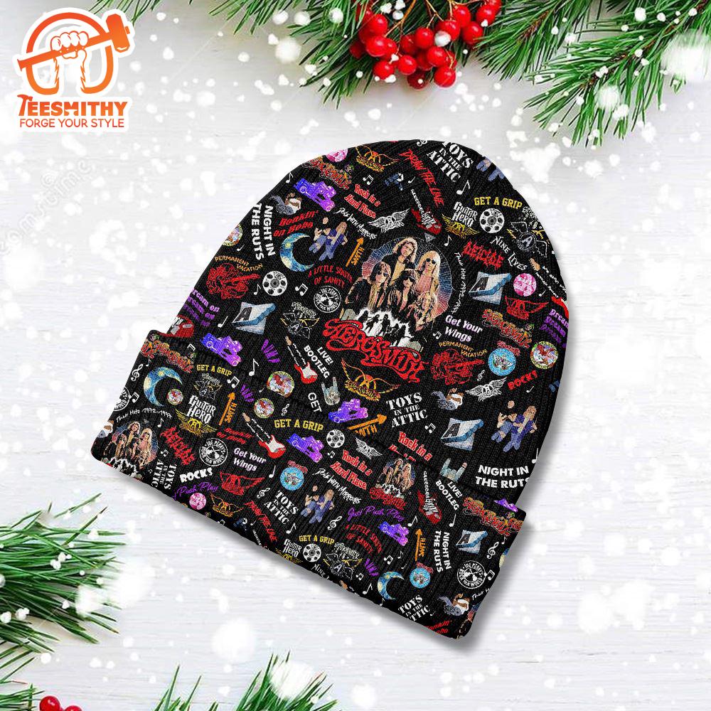 Merry Christmas Aerosmith Beanie Hats