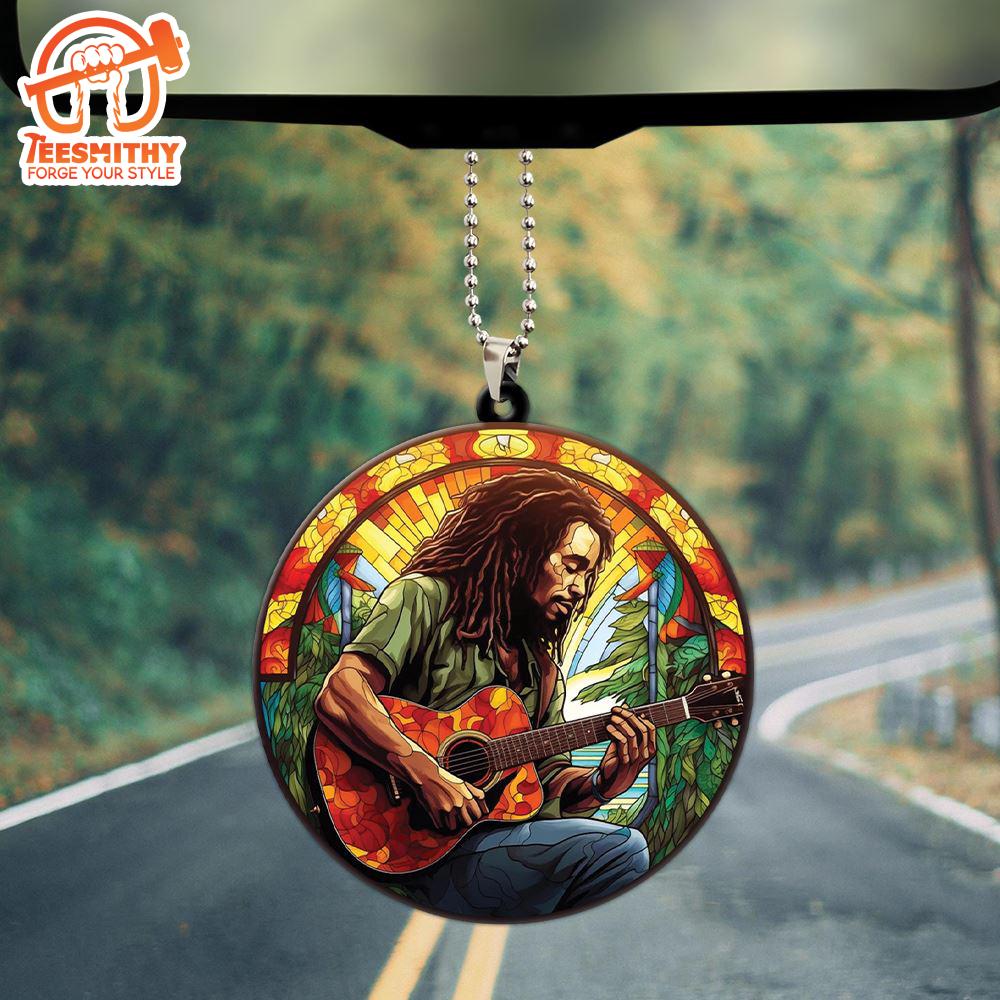 Merry Christmas Bob Marley Custom Shape 2-sided Acrylic Car Ornament