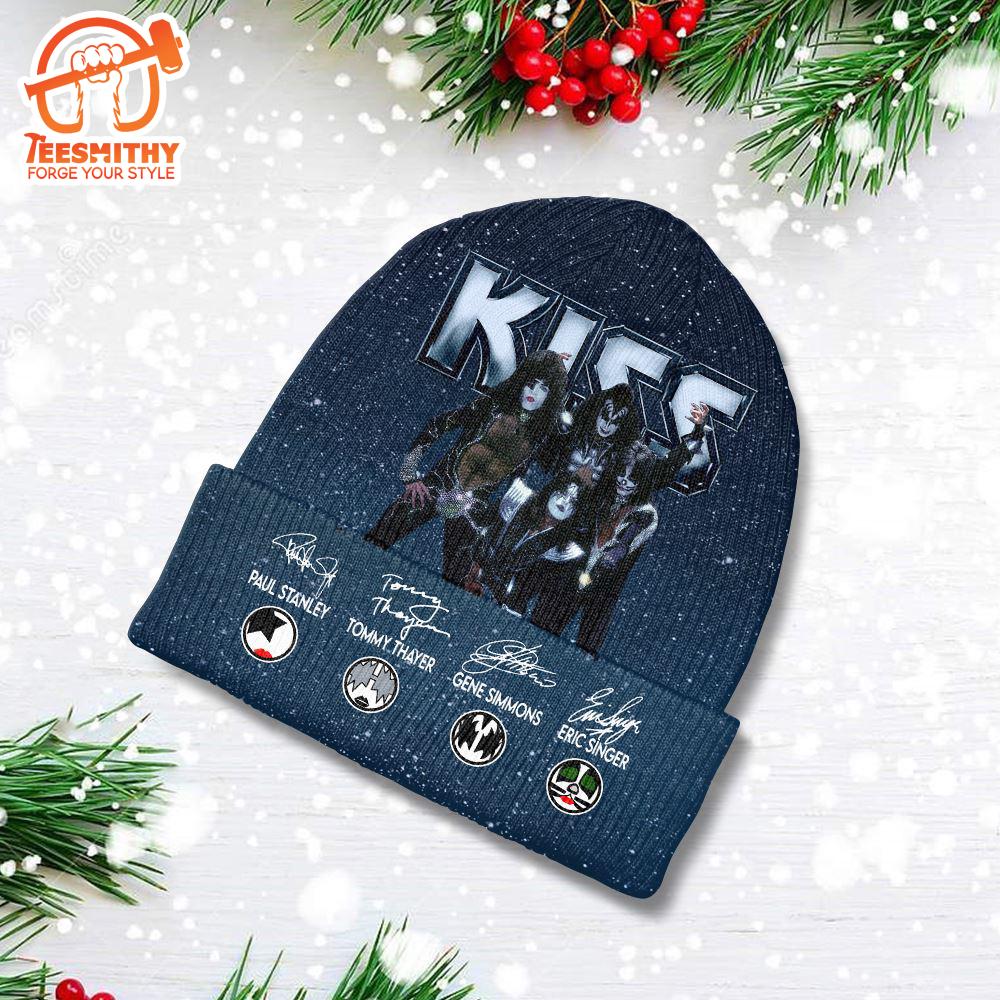 Merry Christmas Kiss Band Beanie Hat Gift Men