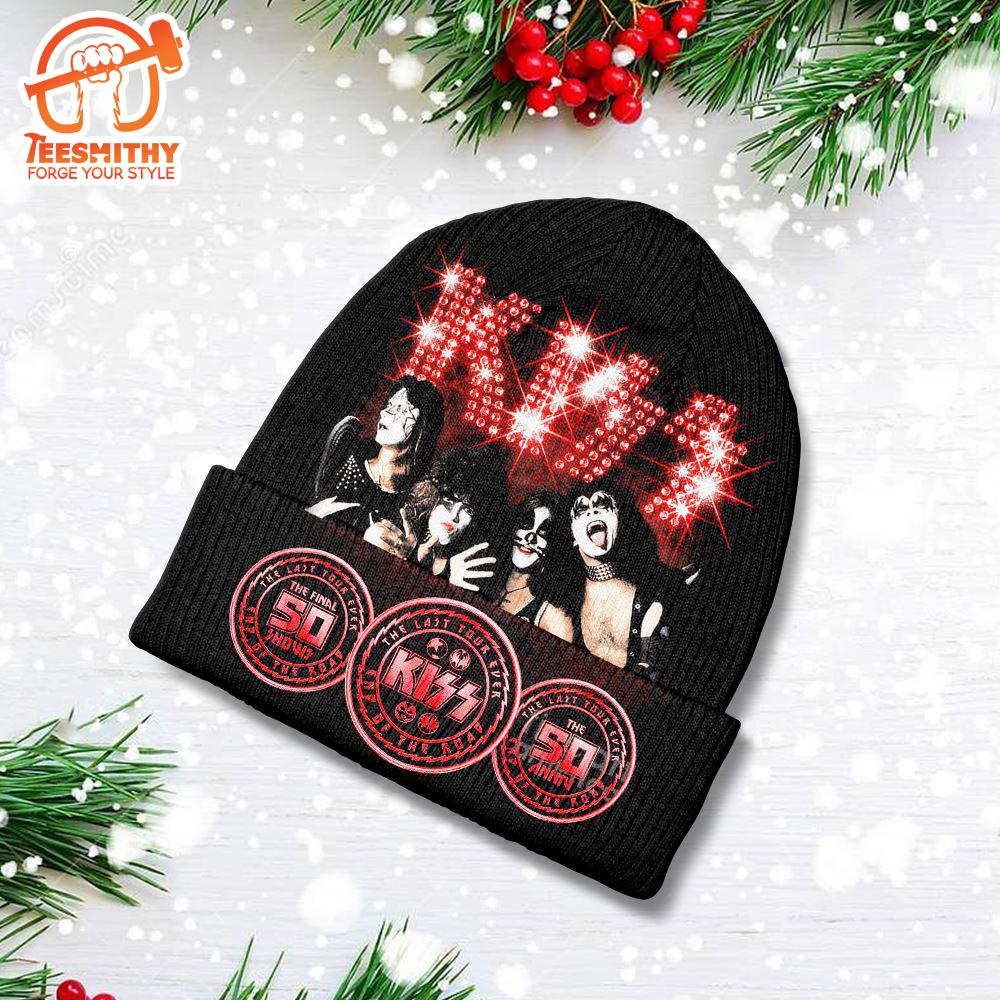 Merry Christmas Kiss Merry Kissmas Men’s Beanie Hat