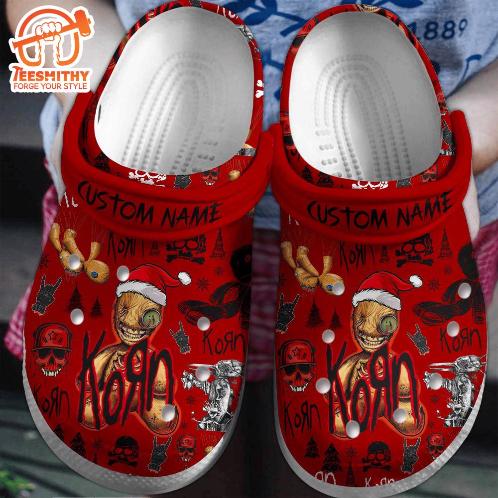 Merry Christmas Korn Music Clogs Shoes For Men Women and Kids