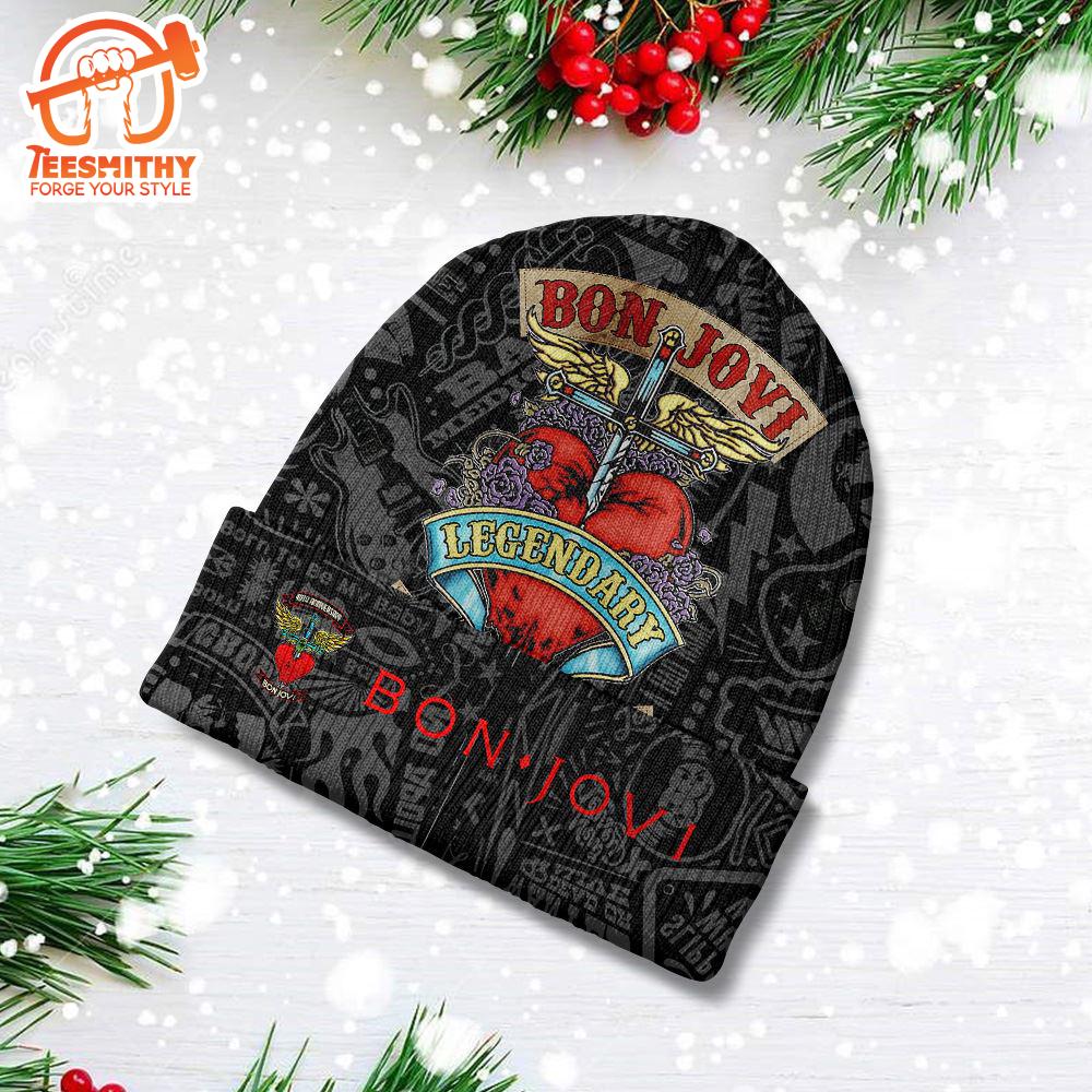 Merry Christmas Merry Christmas Bon Jovi Beanie Hat