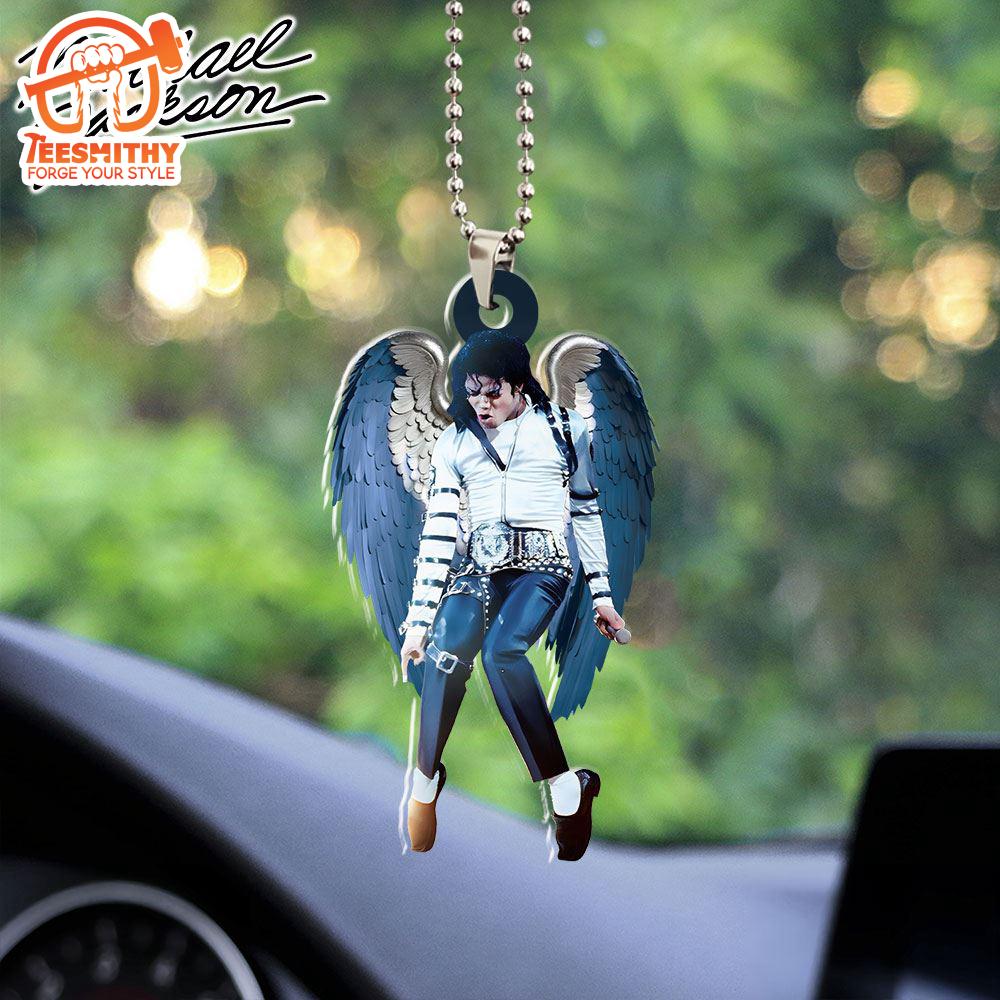 Merry Christmas Michael Jackson Custom Shape 2-sided Acrylic Car Ornament