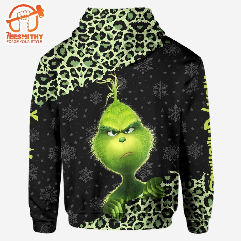 Merry Christmas – Personalized Grinch Christmas Stole Hoodie and Leggings