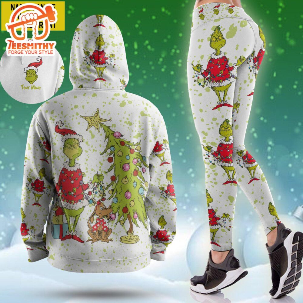 Merry Grinch Chirstmas – Combo Hoodie and Legging Xmas Custom