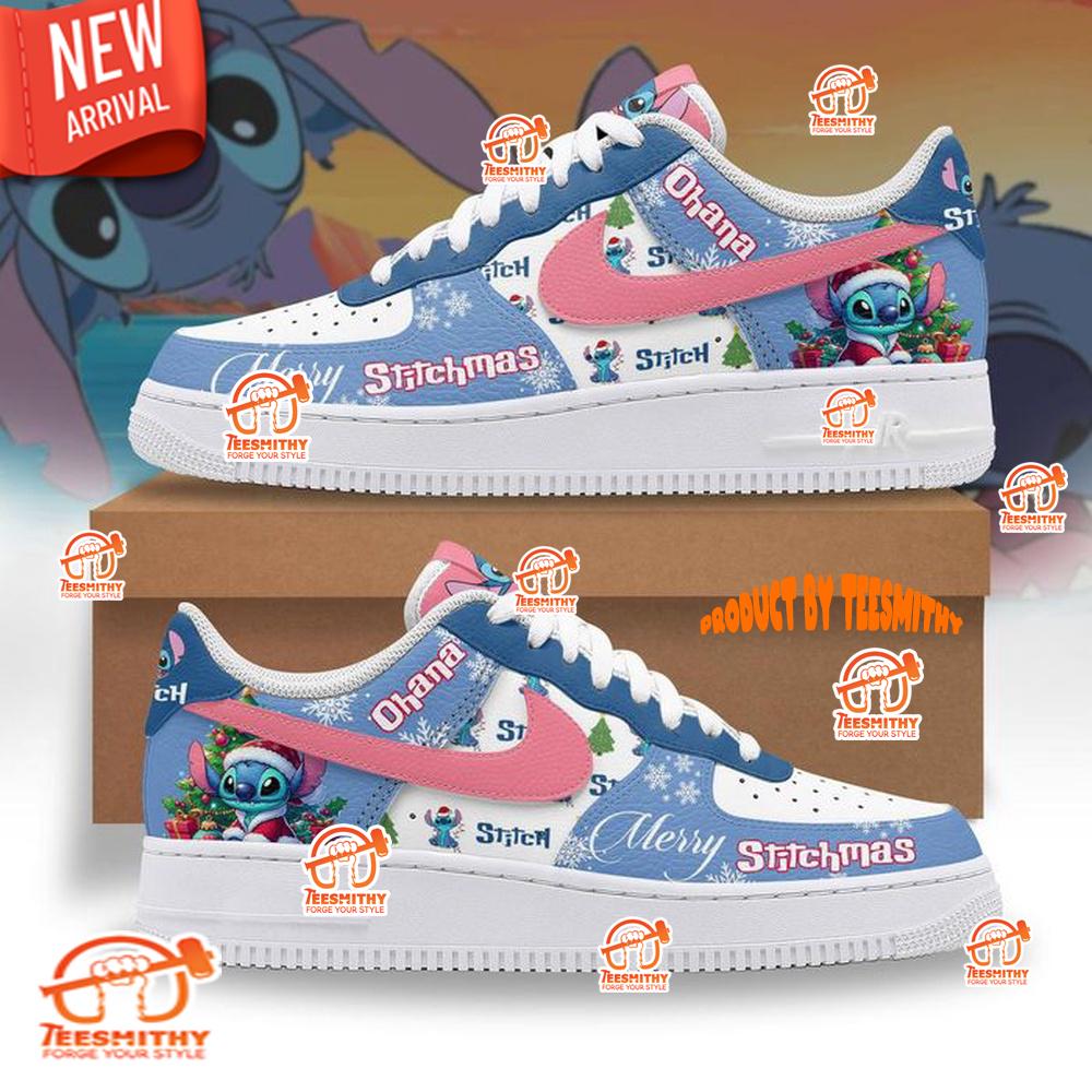 Merry Stitchmas Ohana Limited Nike Air Force 1 Shoes