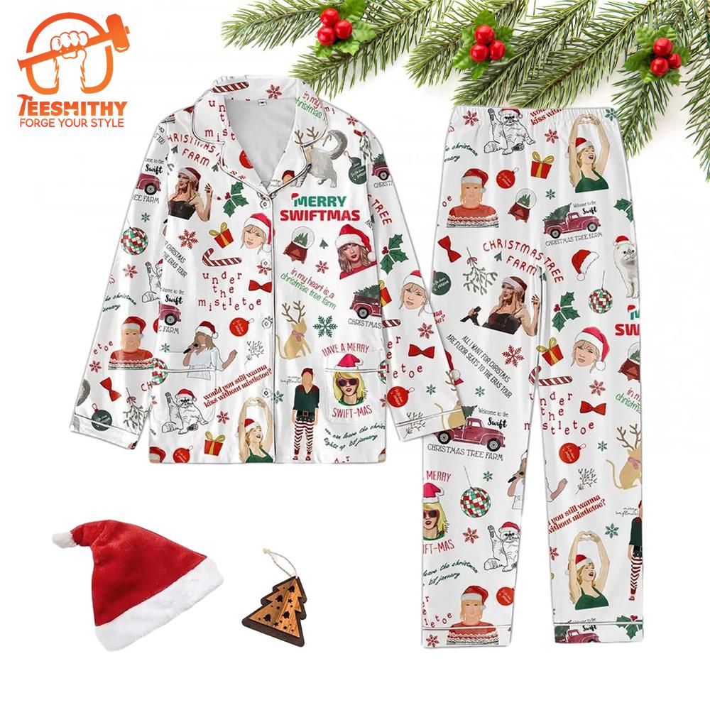 Merry Swiftmas Christmas Pajamas Set, Taylor Swift Lover  Pajamas Set