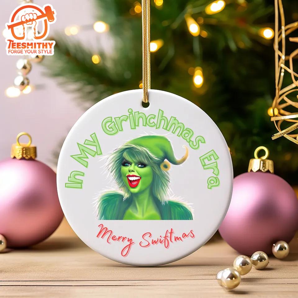 Merry Swiftmas In My Grinchmas Era Ornament