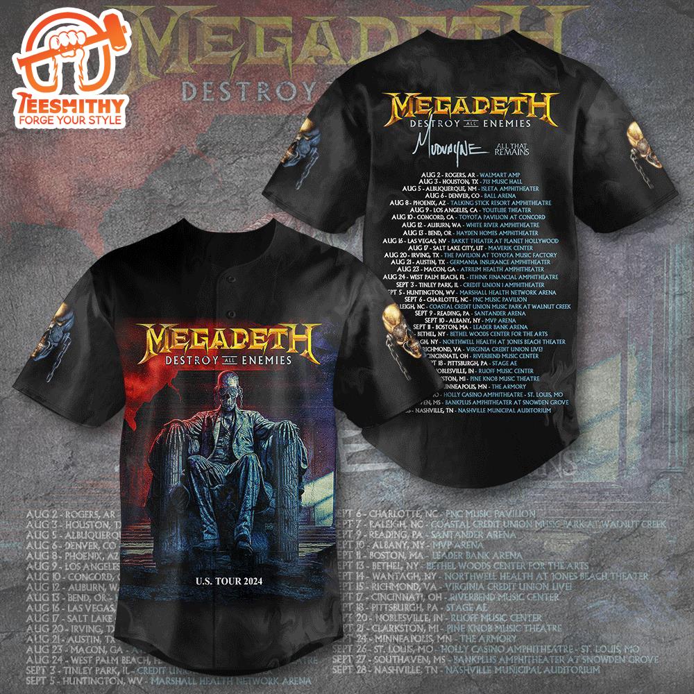 Merry Xmas Megadeth Band Baseball Jersey