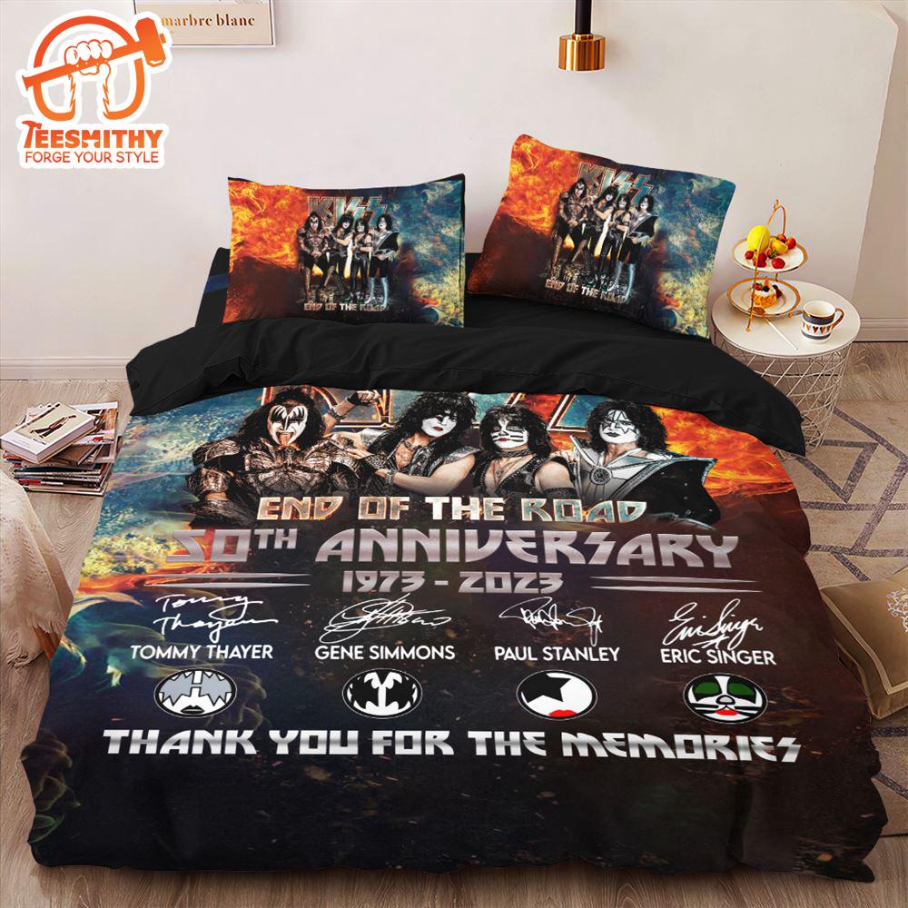 Metal Art Kiss Band Bedding Set