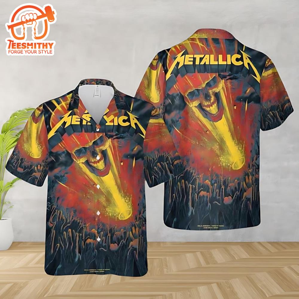 Metallica Concert At Tons Of Rock At Ekebergsletta In Oslo Norway Short Sleeve Aloha Shirt