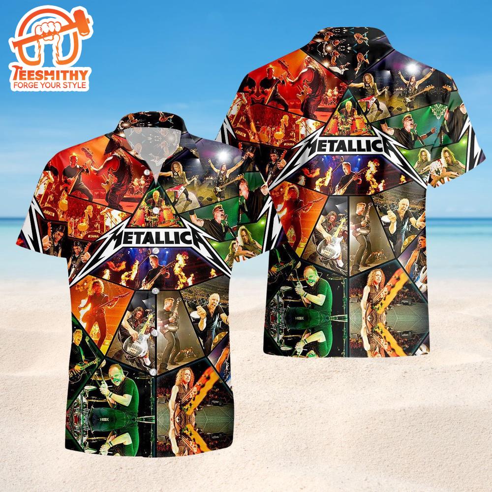 Metallica Live Legends Short Sleeve Aloha Shirt