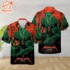 Metallica M72 Helsinki Olympic Stadium In Helsinki Finland Short Sleeve Aloha Shirt